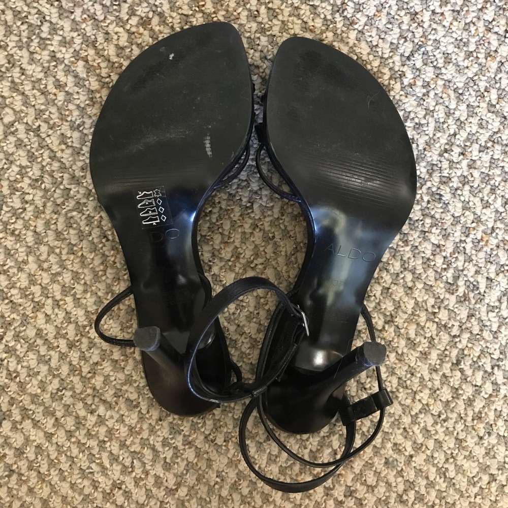 Women’s Black Aldo Strappy Stiletto Sandals, size 7 - Picture 8 of 8